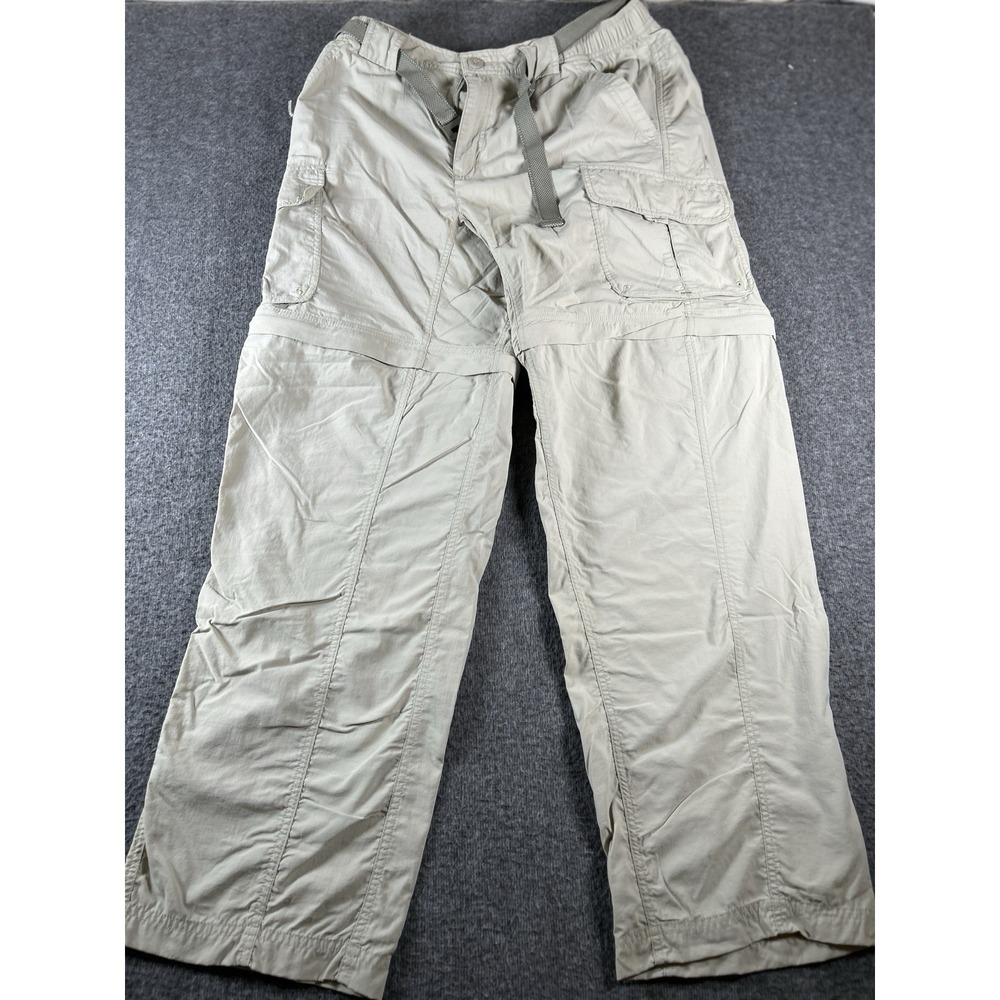 Columbia Titanium Convertible Cargo Pants Men's Large 32x31 Light Beige Packable